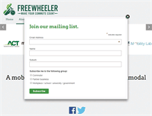 Tablet Screenshot of freewheeler.com